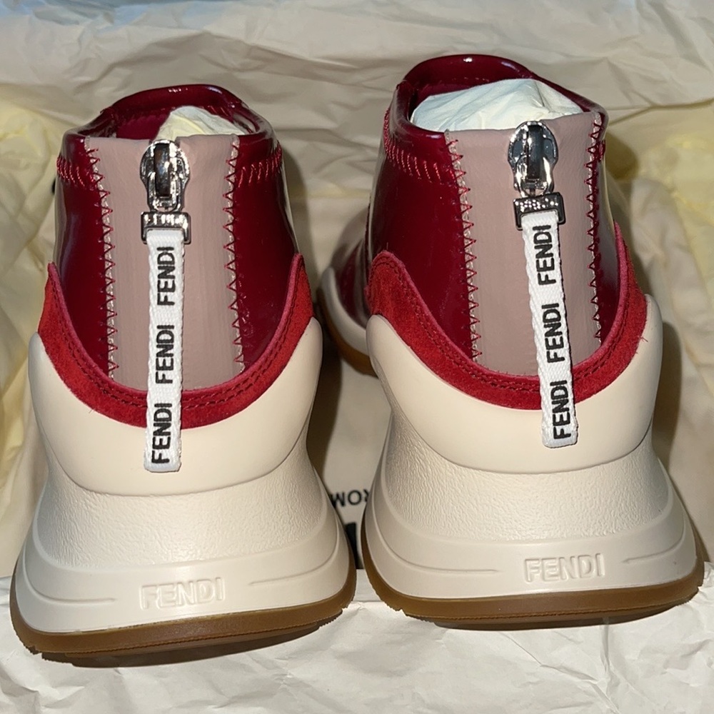 NEW Fendi Women Sneakers Snug-fit Ffluid Sneakers - Picture 3 of 10